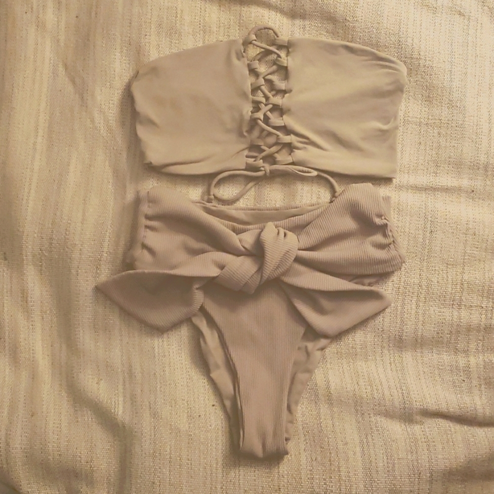 Strange Bikini Top & Bottom Set